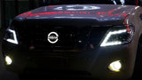 LED Flowing Front Emblem Logo For Nissan Patrol Y62 2013-2020